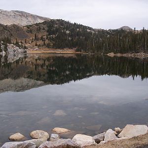 Nice mountain top lake in Wyoming