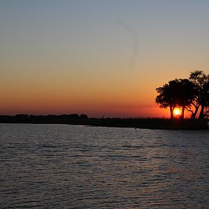 Sunset Chobe National Park Kasane Botswana