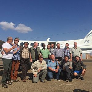 Hunting Group at the Airport