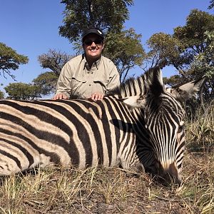 Burchell's Plain Zebra Hunting