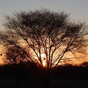 Sunset in Namibia