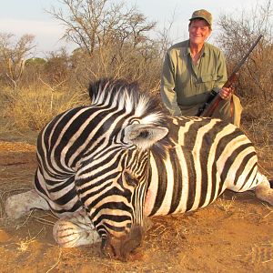 Hunting Burchell's Plain Zebra in South Africa