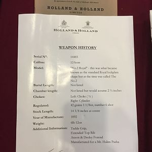 Holland & Holland pair shotguns