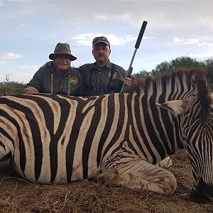 South Africa Hunting Burchell's Plain Zebra