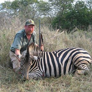 Hunting Burchell's Plain Zebra