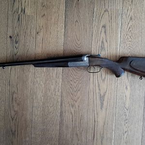 My .475 double rifle, now restocked in turkish walnut