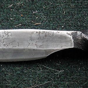 Knife made out of a railroad spike