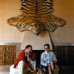 Writer Robert Ruark at home with his wife