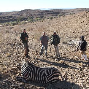 Namibia Hunting Hartmann's Mountain Zebra