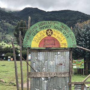 Ethiopia Local school in the valley