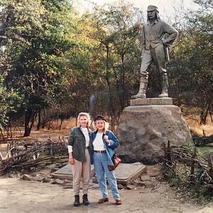 Statue at Victoria Falls Zimbabwe