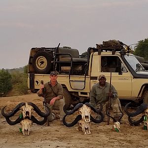 Tanzania Hunting Waterbuck, Cape Buffalo, Hippo Trophies