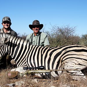 Burchell's Plain Zebra Hunt in Namibia