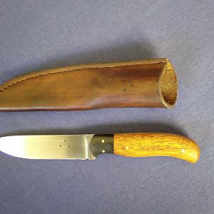 Buffalo Horn and Kwila Hunter Skinner Knife