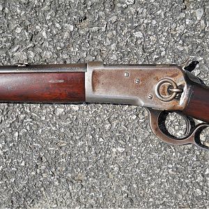 Lever Action Rifle Winchester 1892 saddle ring carbine in 25-20