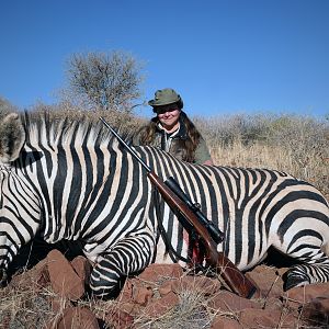 Namibia Hunting Hartmann's Mountain Zebra