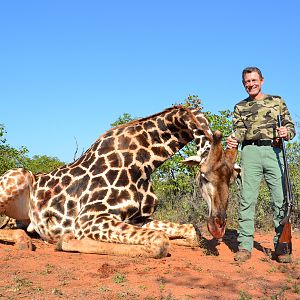 South Africa Hunting Giraffe