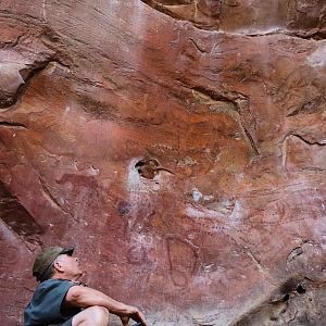 Bushmen paintings in the Limpopo valley