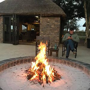 Fireplace at the Lodge