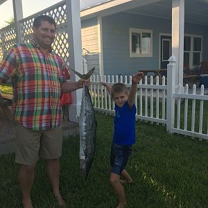 Fishing King Mackerel Port Aransas Texas