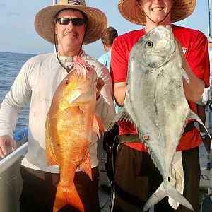 Fishing Red snapper & African Pompano Southern Gulf of Mexico Pulley Ridge