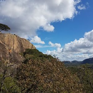 Atop the lookout rock