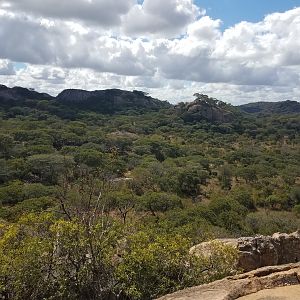 Atop the lookout rock