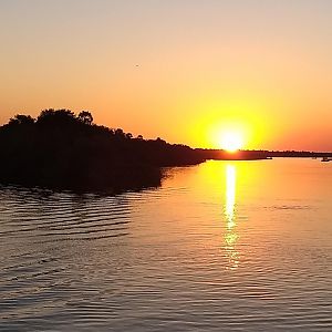 Sunset on the Zambezi