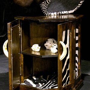 Sable & Zebra Pedestal Custom Base Taxidermy