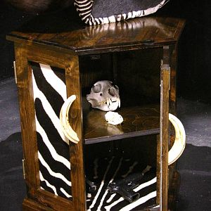 Sable & Zebra Pedestal Custom Base Taxidermy