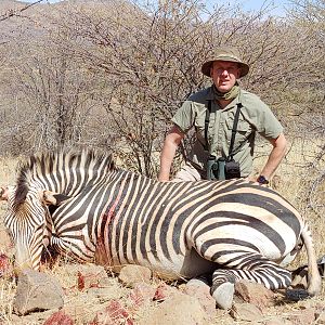 Hunting Hartmann's Mountain Zebra in Namibia