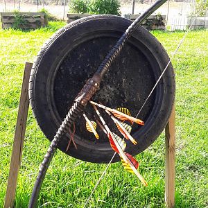 Gemsbok Horn Primitive Bow