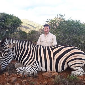 Hunting Burchell's Plain Zebra in South Africa