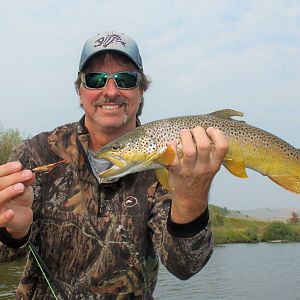 Fishing Clark Fork Brown Trout in Western Montana