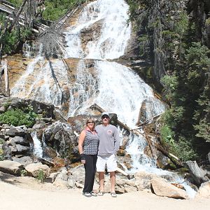 The Falls at Skalkaho pass between Hamilton and Philipsburg, Mt