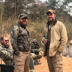 Enjoying Lunch in the bush