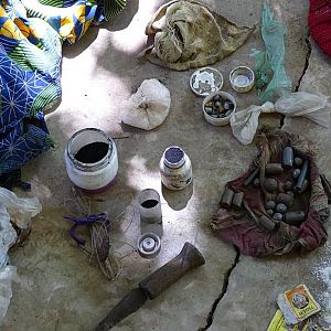 Home made bullets & gun powder seized.