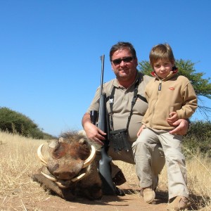 Hunting Warthog in Namibia