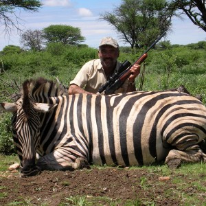 Hunting Zebra in Namibia