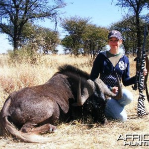 Hunting Black Gnu in Namibia