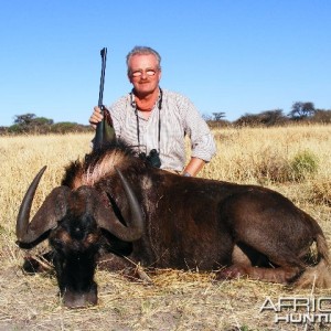 Hunting Black Gnu in Namibia