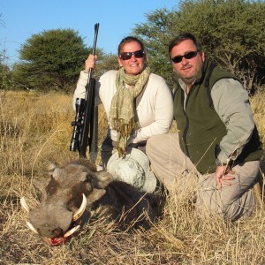 Hunting Warthog in Namibia