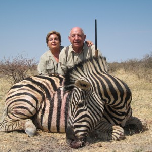 Hunting Zebra in Namibia