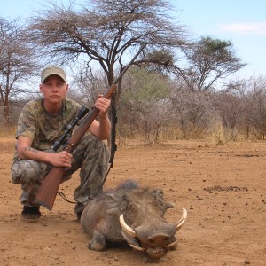 Hunting Warthog in Namibia