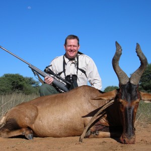 Hunting Red Hartebeest in Namibia