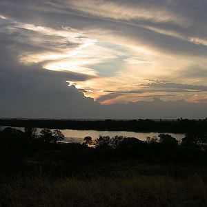 Sunset after the showers passed by, South Africa