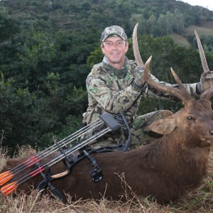 My Rusa Deer bowhunted in Mauritius with Le Chasseur Mauricien