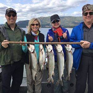 Fishing Lake Trout in Northwest Montana USA