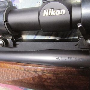 Custom Ruger No.1 .404 Jeffery Rifle