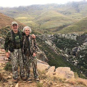 Marveling at the vistas from the top of crater valley